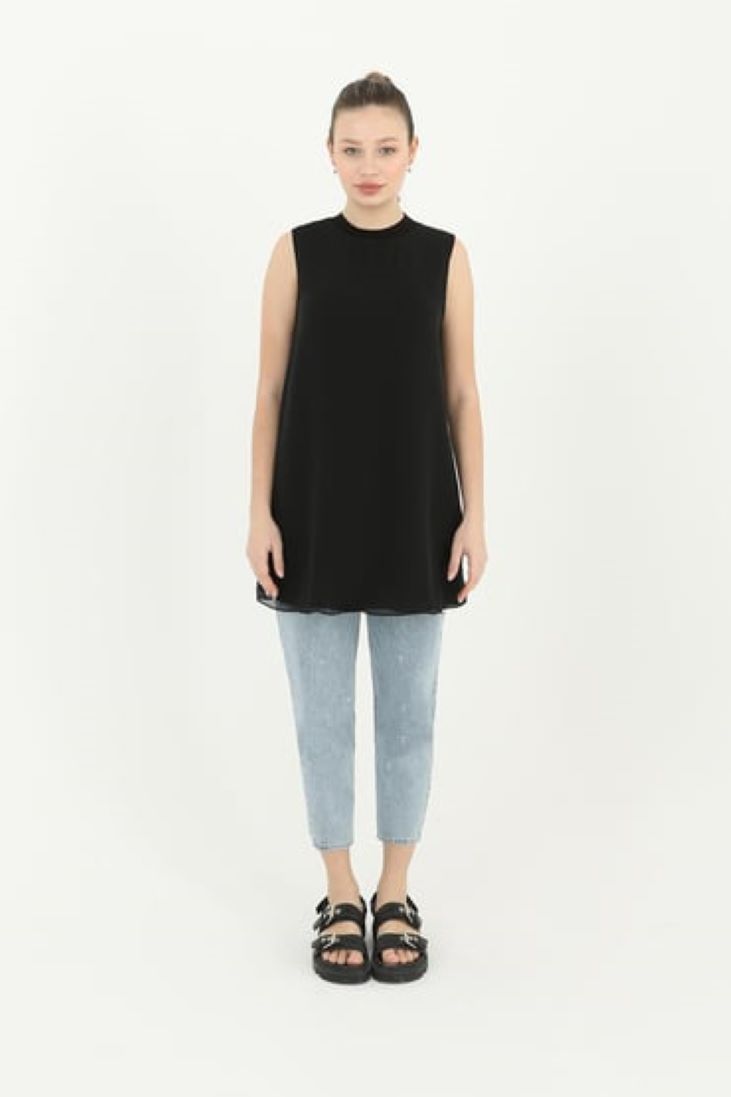 Puane kolsuz önü şifon içlik