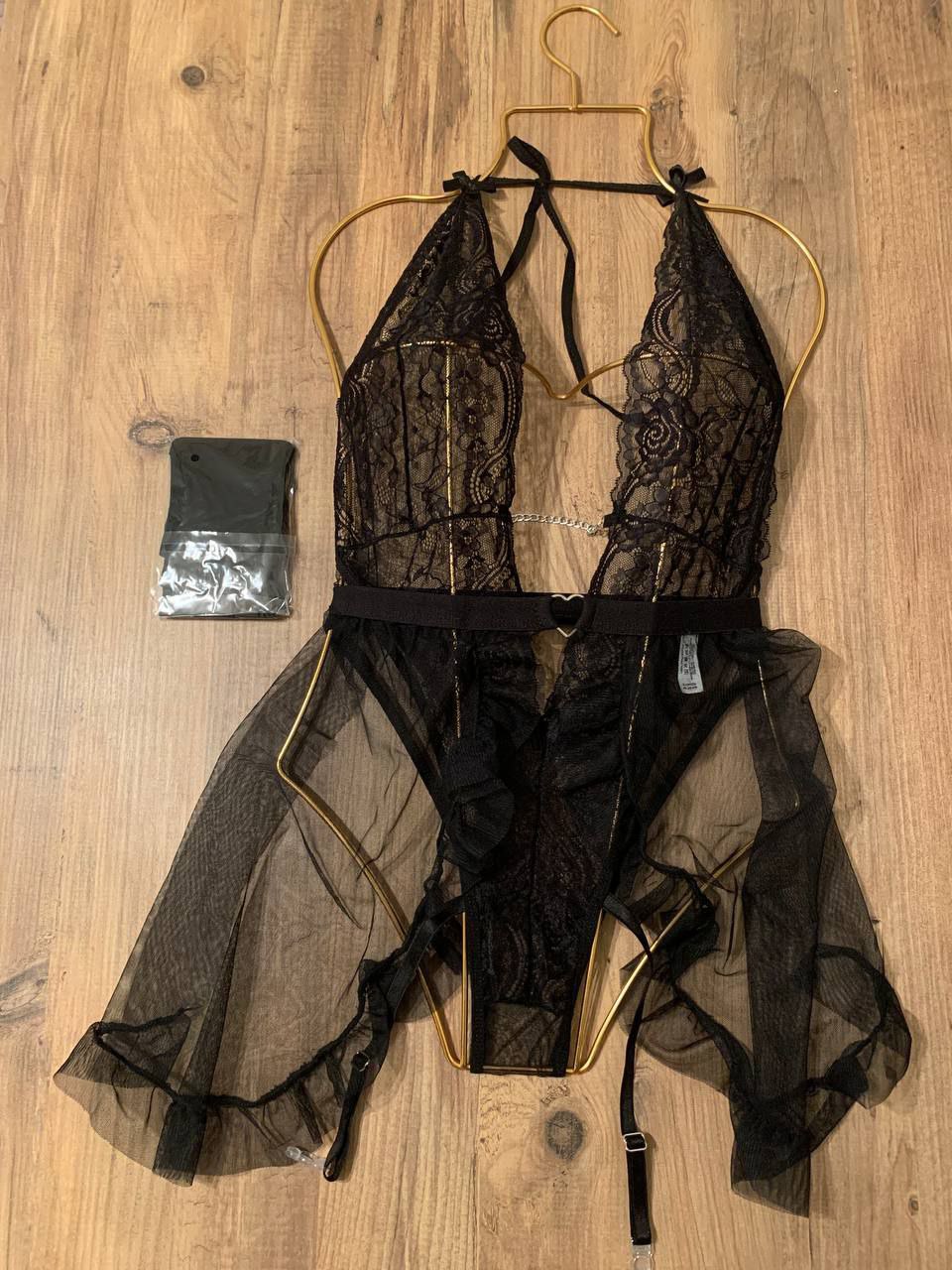 SİYAH BABYDOLL TAKIM